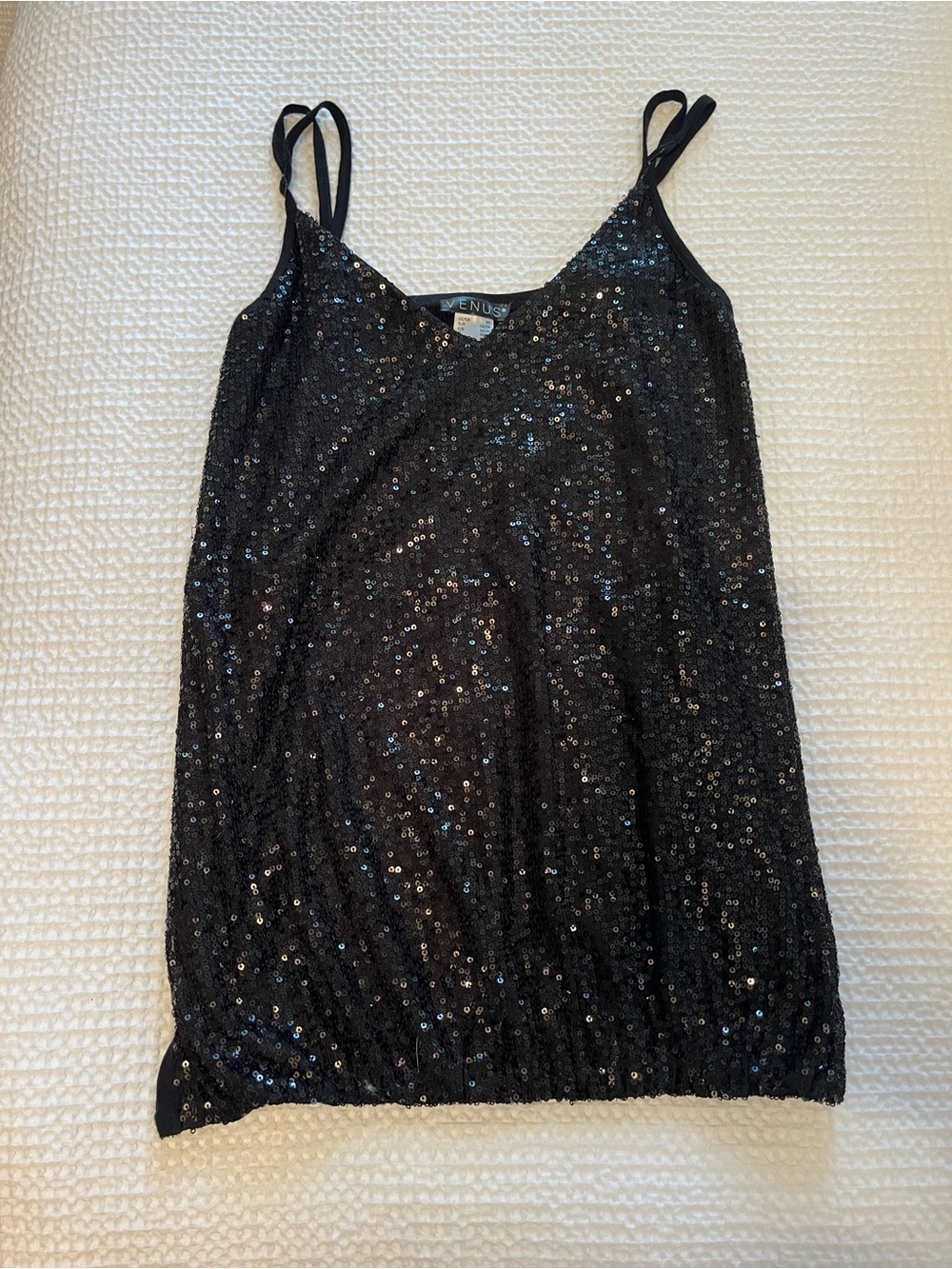 VENUS Black Sequin Camisole